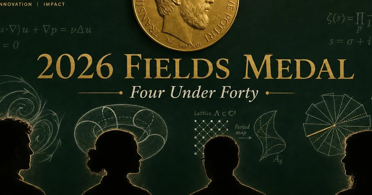 Four Under Forty: The 2026 Fields Medal Goes to Deng, Pardon, Tsimerman, and Wang — and One Is a Stanford Alum