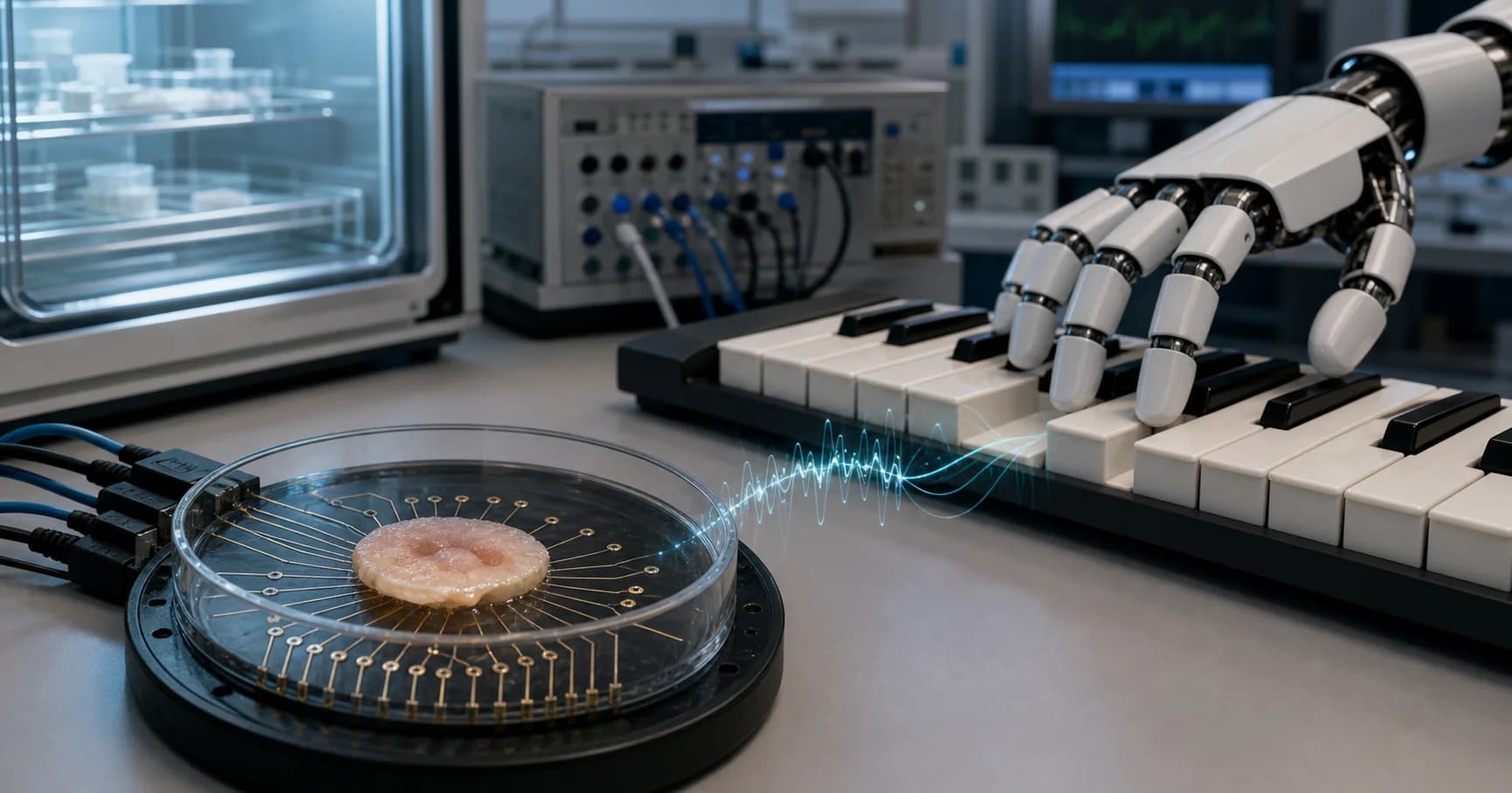 Can Post-Mortem Human Brain Tissue Control a Robot?